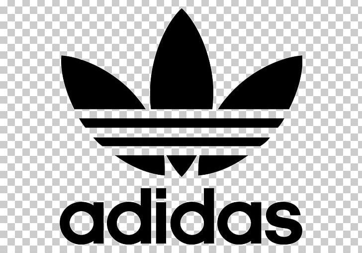 Adidas logo in black