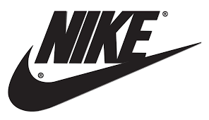 Nike logo in black