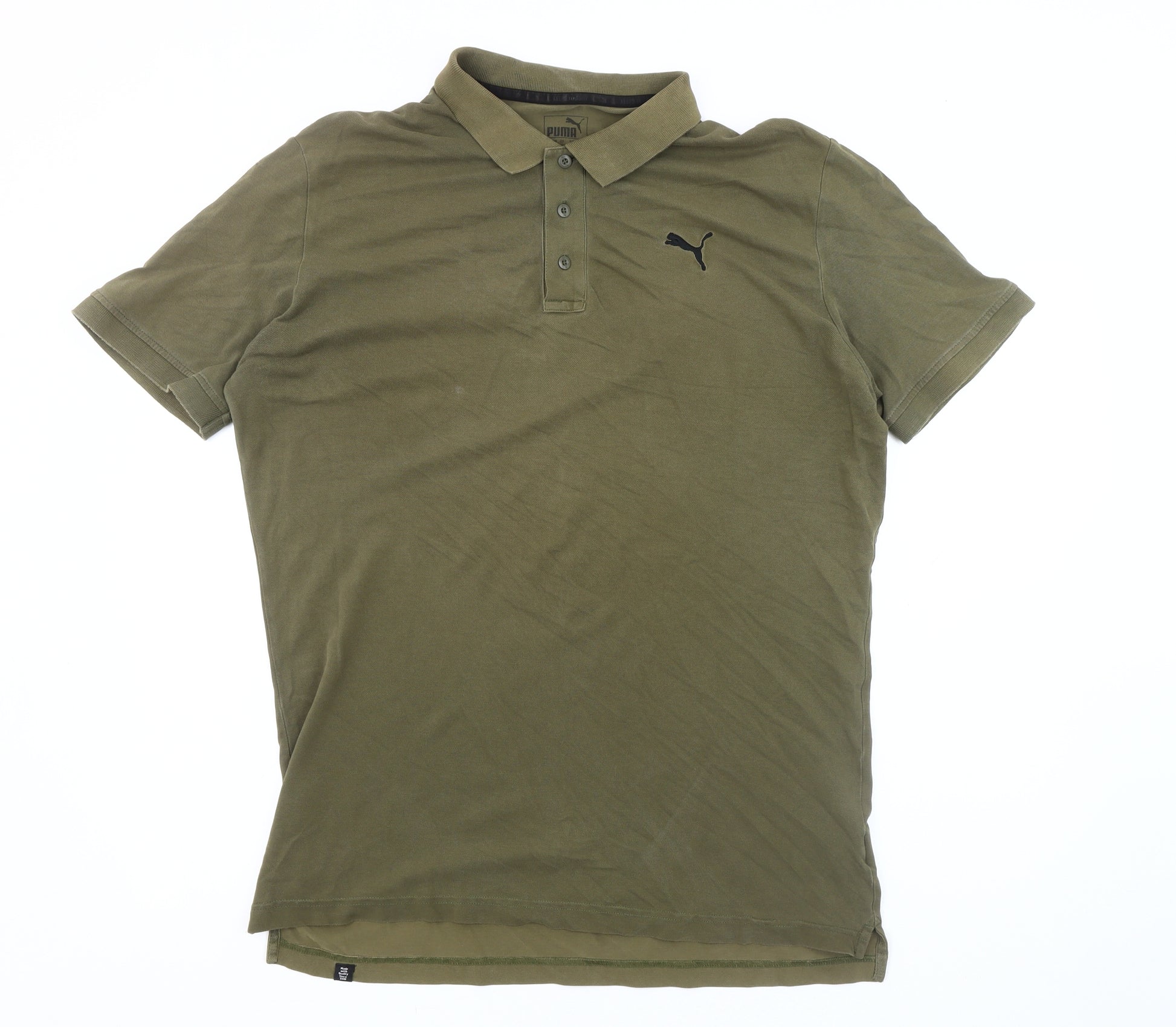 Camisa polo Puma Classic Fit em azul marinho com detalhes em dourado